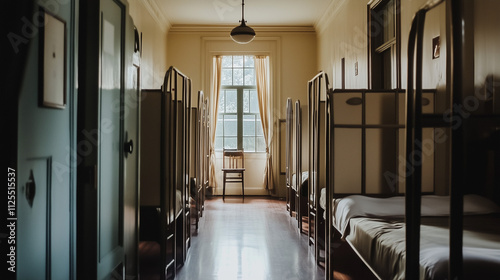 Large Victorian Boarding School Dormitory