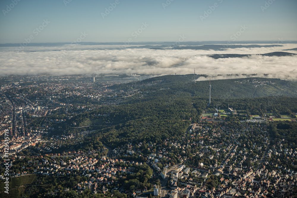Obraz premium Bodennebel in Stuttgart