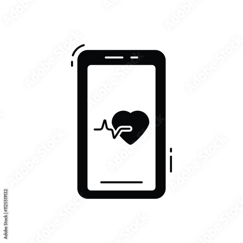 Healthcare app vector icon