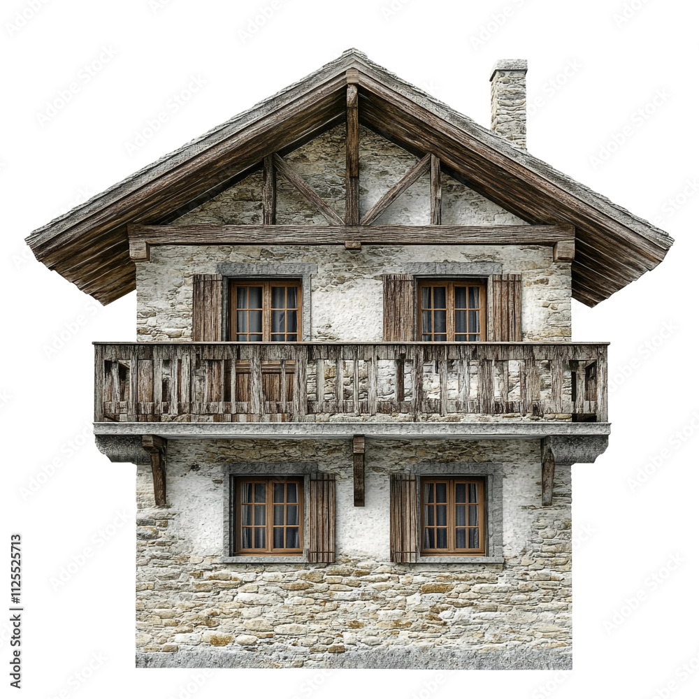 Beautiful Chalet Le Rocher France Isolated On Transparent Background Beautiful Chalet Le Rocher France Isolated On Transparent Background