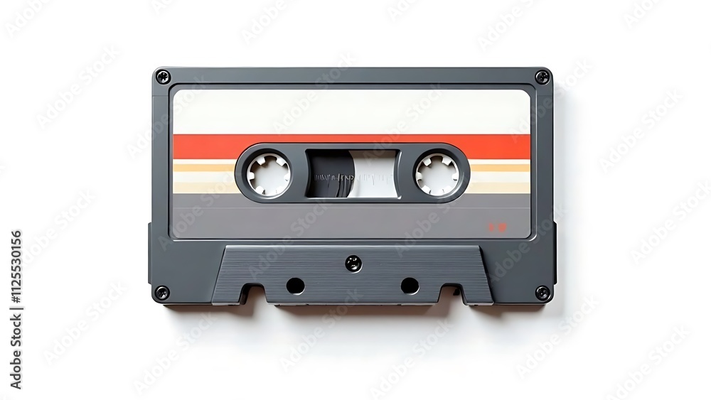 Obraz premium cassette isolated on white background, mockup
