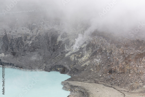 craterlake view of poas volcano photo