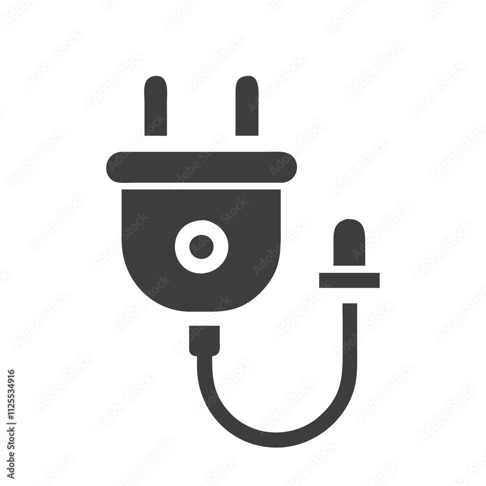 Electricity icon vector illustration featuring a stylized lightning bolt in a simple, modern design. Electricity icon vector illustration featuring a stylized lightning bolt in a simple, modern design.