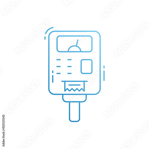 Parking meter vector icon