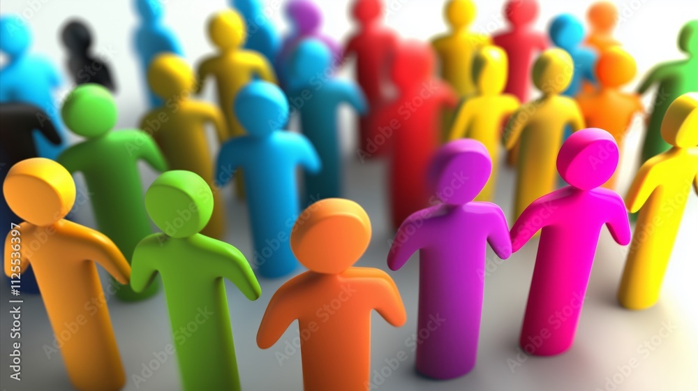 Group of people are standing in a circle Group of people are standing in a circle