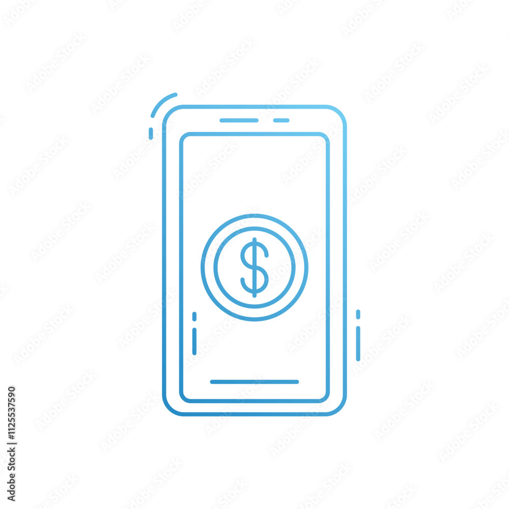 Cashless payment vector icon Cashless payment vector icon