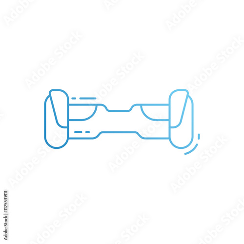 Hoverboard vector icon