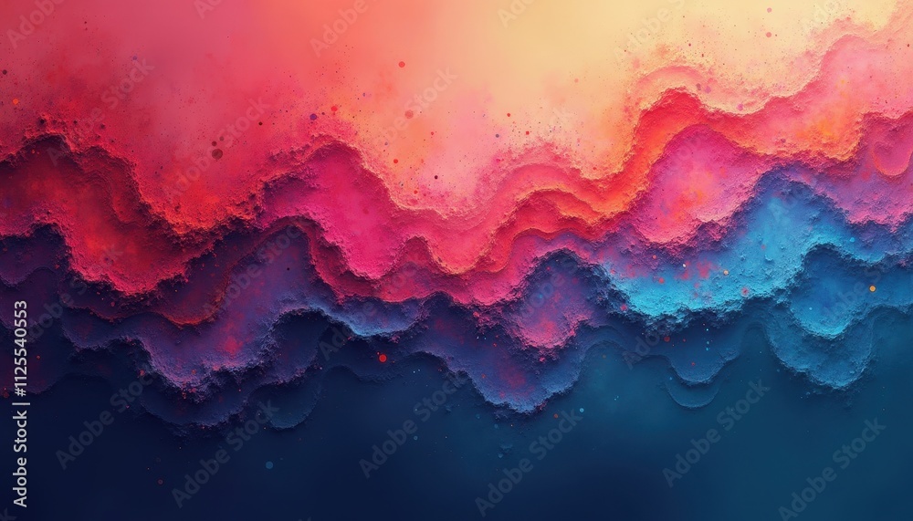 Obraz premium Gradient Layers with Intricate Noise Patterns for a Digital Art Design That Feels Full of Energy and Creativity