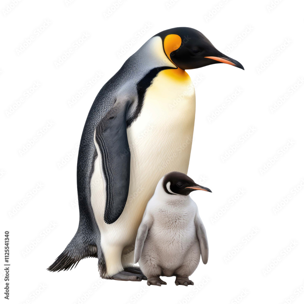 Obraz premium penguin isolated on a white transparent background