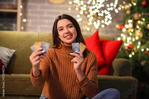 Young woman with credit car...