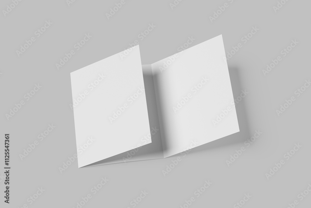 A5 TRIFOLD BROCHURE MOCKUP