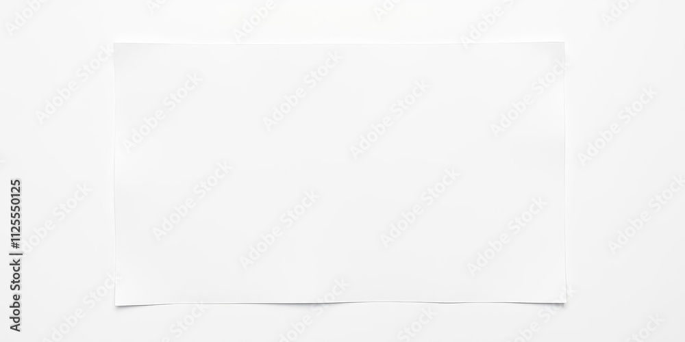 A blank flyer mockup isolated on a white background, paper, mockup, white