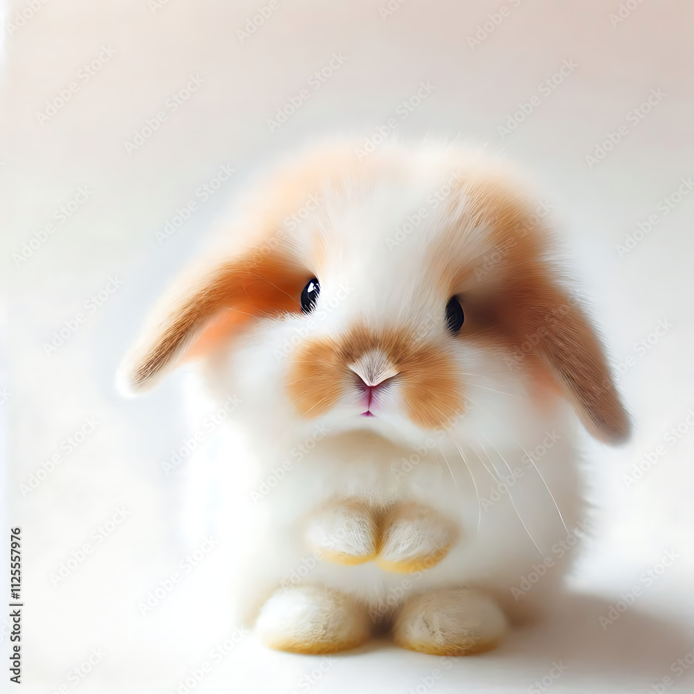 Adorable baby rabbit bunnies brown looking at something sitting playful over isolated white background. Puppy lovely furry brown bunny ears rabbit playful with copy space. Easter bunny animal concept. Adorable baby rabbit bunnies brown looking at something sitting playful over isolated white background. Puppy lovely furry brown bunny ears rabbit playful with copy space. Easter bunny animal concept.