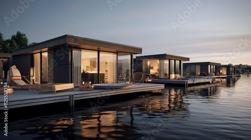 A photo of Minimalist Houseboat Residences