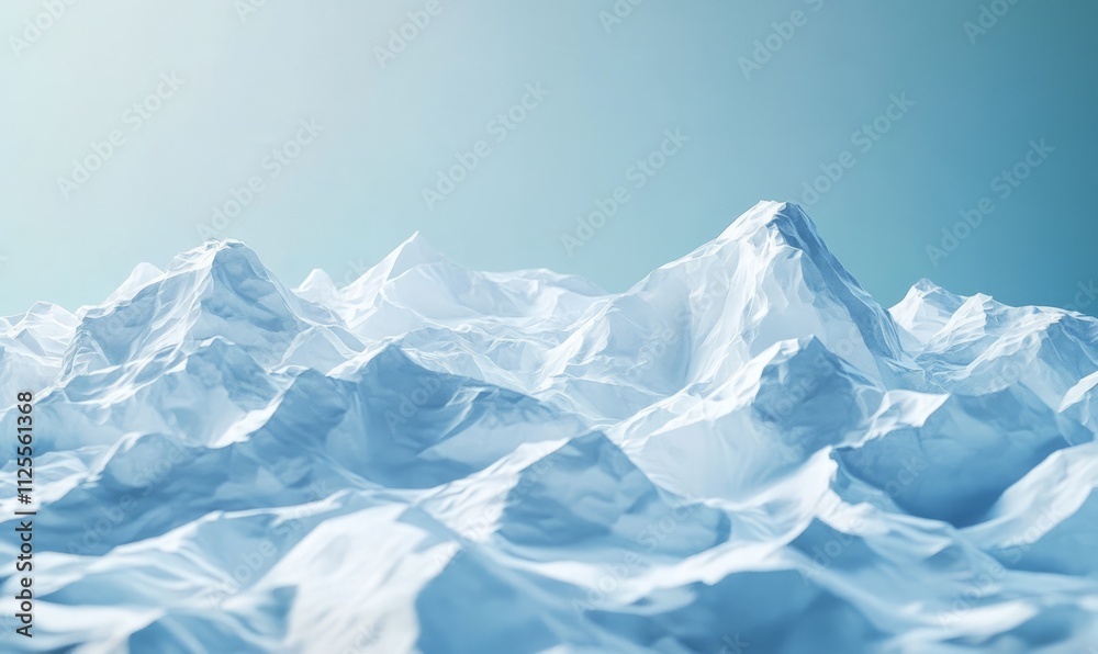 An ideal scene of snowy peaks and dense ice for nature-themed invitations or holiday cards during winter. An ideal scene of snowy peaks and dense ice for nature-themed invitations or holiday cards during winter.