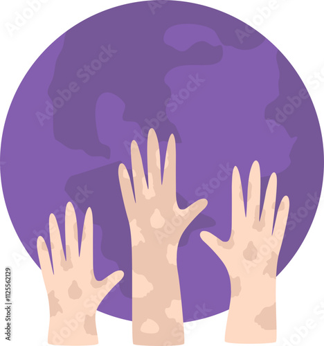 World leprosy awareness day vector illustration