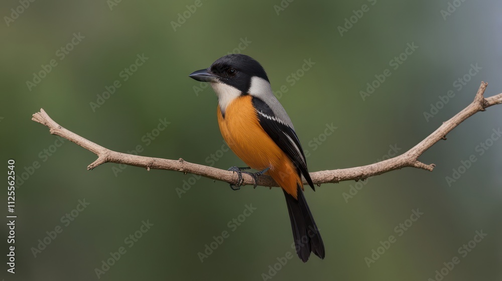Colorful bird perched on a branch in a soft, out-of-focus natural background. Colorful bird perched on a branch in a soft, out-of-focus natural background.