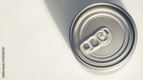 A soda can sitting on a flat surface, ready for use