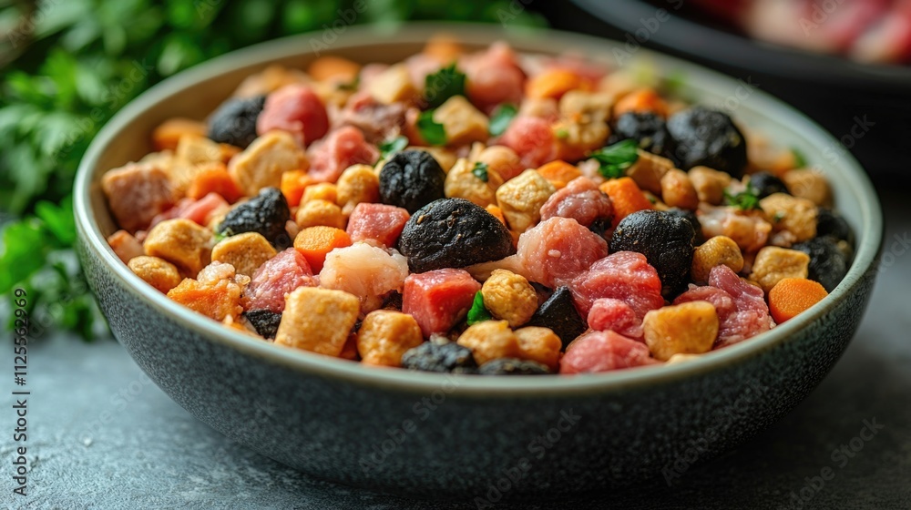 A colorful and diverse selection of dishes in one bowl, perfect for illustrating a wide range of culinary options or cultural gatherings A colorful and diverse selection of dishes in one bowl, perfect for illustrating a wide range of culinary options or cultural gatherings
