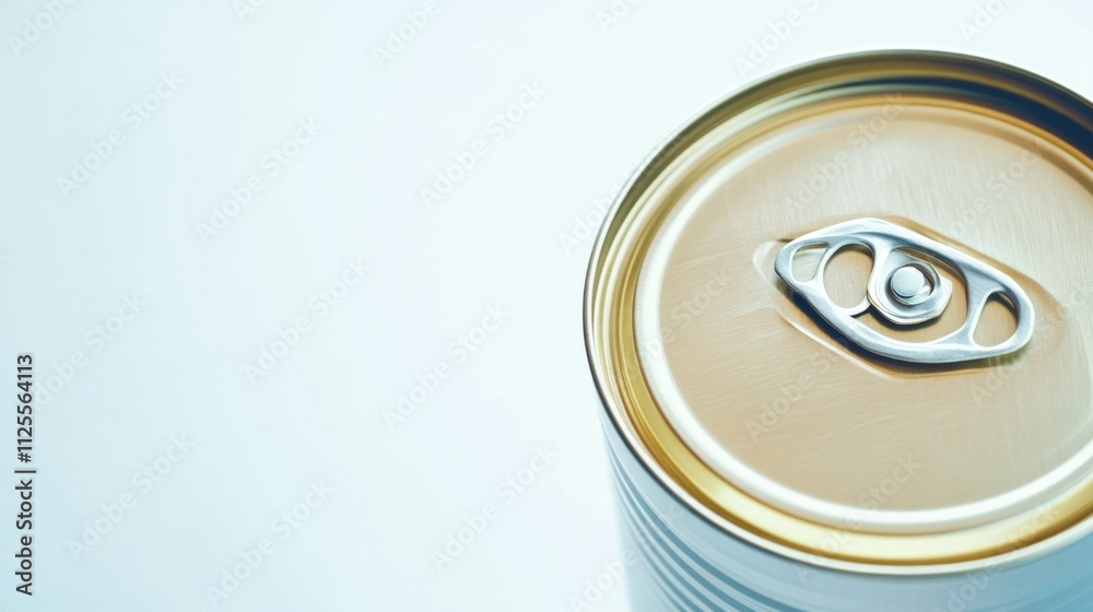A detailed view of a soda can with labeling and design features A detailed view of a soda can with labeling and design features