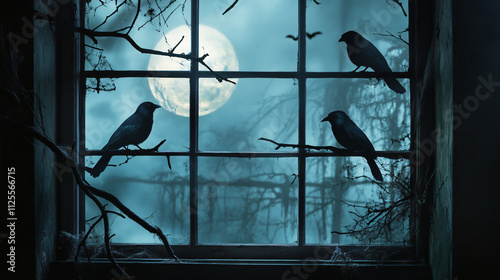 Spooky window decals that transform any space. photo