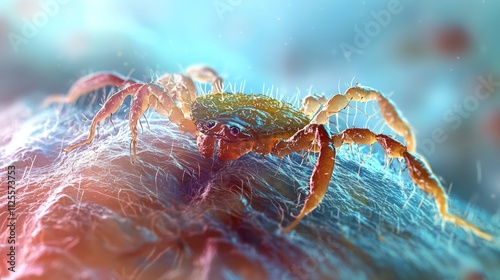 small mite seen microscopic