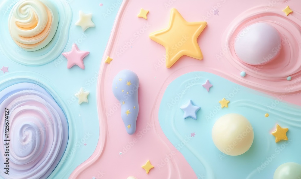 cute background with pastel colors, star shapes, and whimsical illustrations playful and charming cute background with pastel colors, star shapes, and whimsical illustrations playful and charming