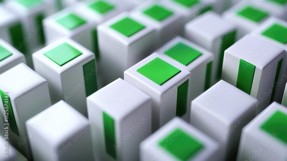 A group of green and white dominos stacked on top of each other, perfect for illustration or design A group of green and white dominos stacked on top of each other, perfect for illustration or design