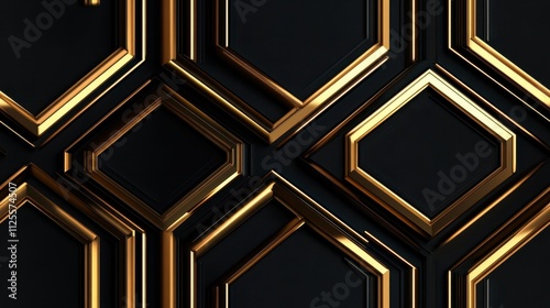 Geometric Hexagon Design Illustration Pattern for Modern Art