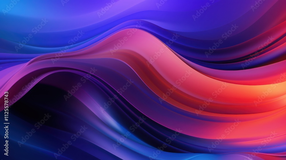 Abstract Colorful Swirling Waves Design Background Abstract Colorful Swirling Waves Design Background