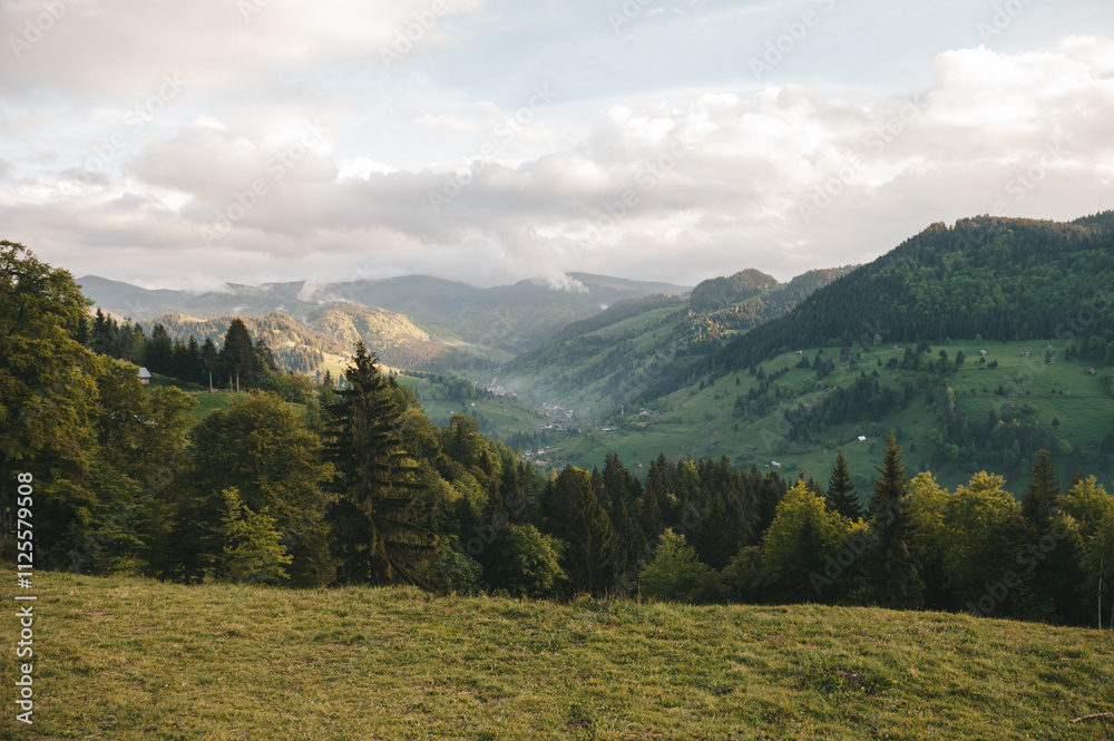 Fototapeta premium Beautiful autumn landscape. Visit Transylvania, Romania
