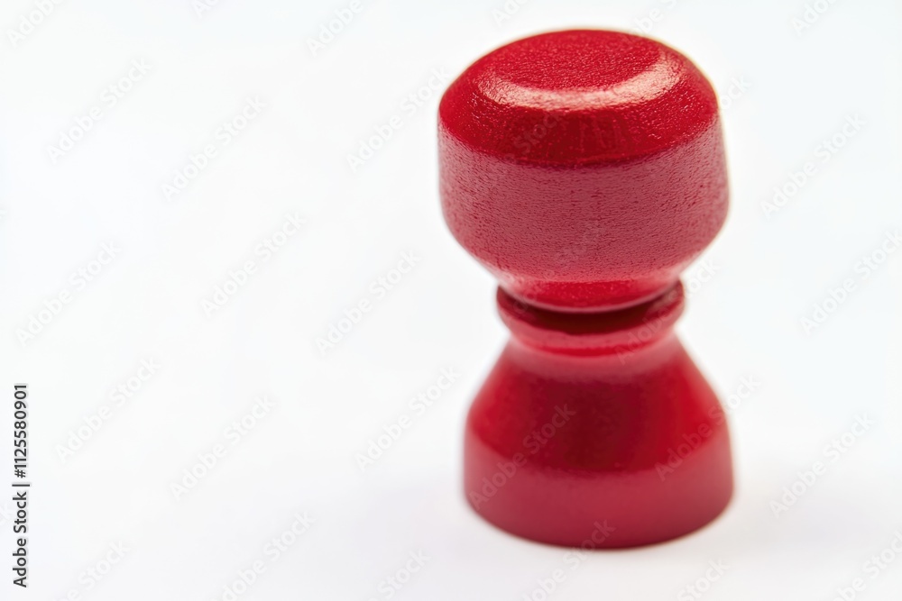 A close-up shot of a bright red object on a white background, suitable for use in designs where a bold pop of color is needed A close-up shot of a bright red object on a white background, suitable for use in designs where a bold pop of color is needed