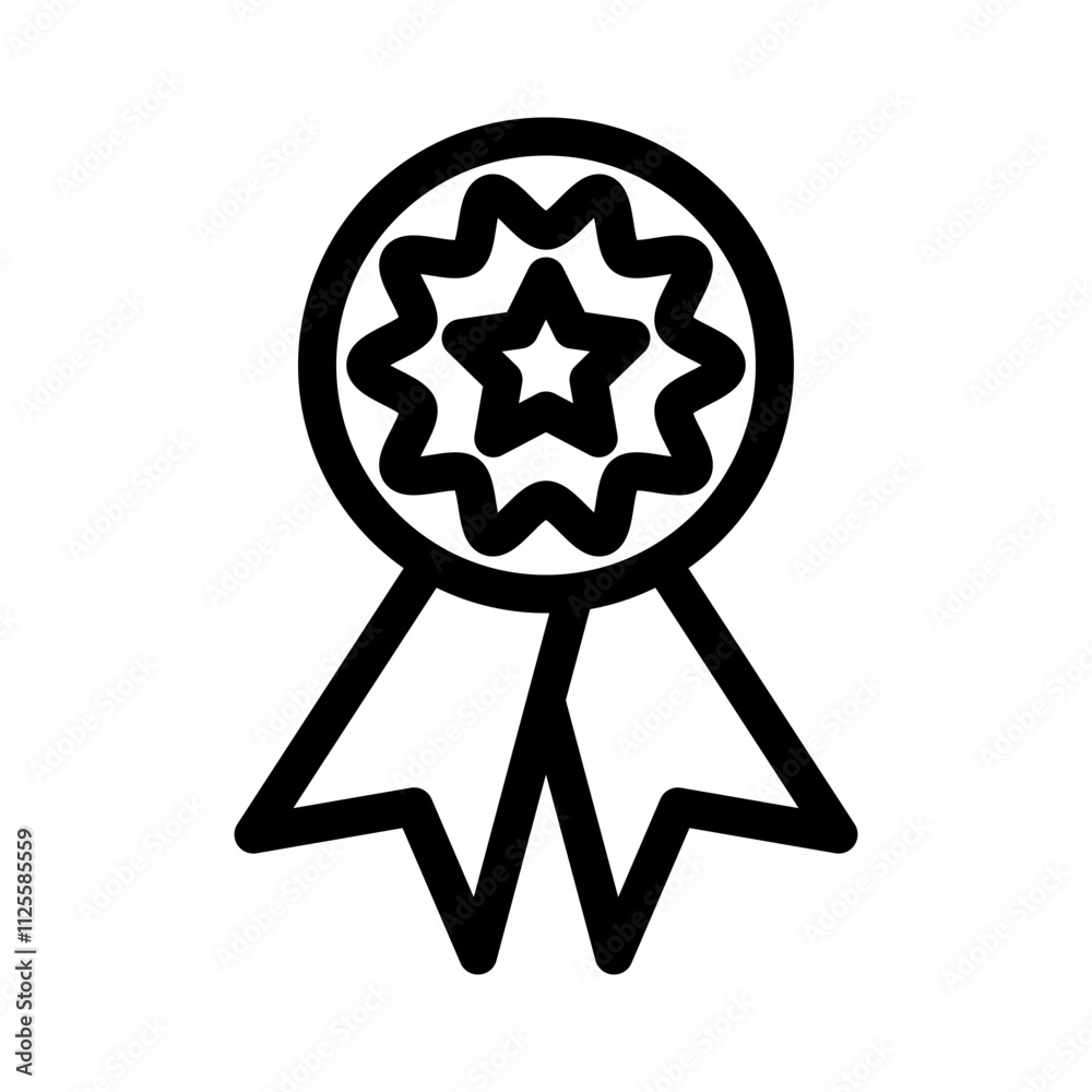 Rosette icon design template Rosette icon design template
