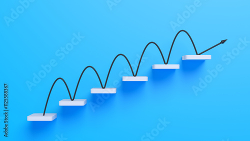 The next step. Stairs concept 