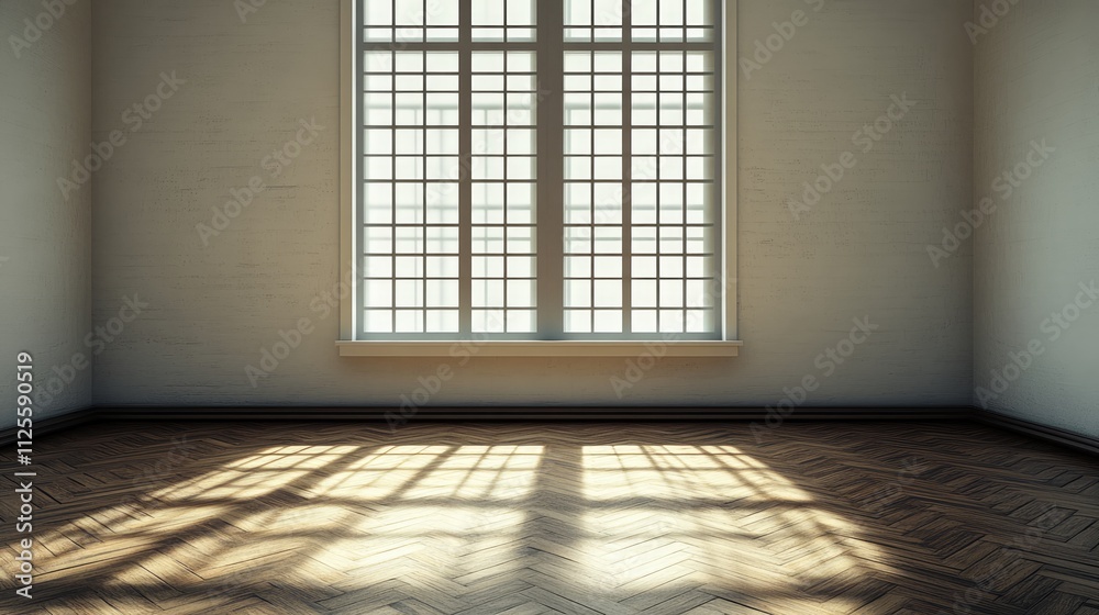 Bright and Spacious Room with Large Windows and Wooden Flooring Bright and Spacious Room with Large Windows and Wooden Flooring