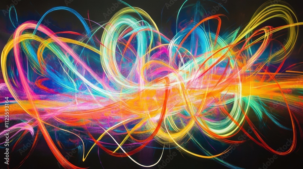 Vibrant Symphony of Colors: An Abstract Masterpiece Vibrant Symphony of Colors: An Abstract Masterpiece