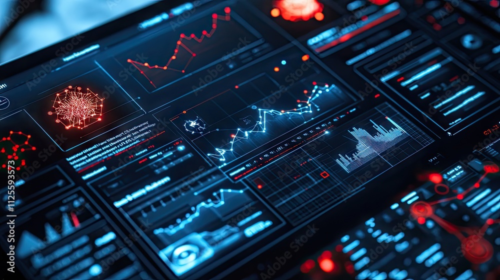 Modern Data Visualization Dashboard with Interactive Graphs and Metrics Modern Data Visualization Dashboard with Interactive Graphs and Metrics