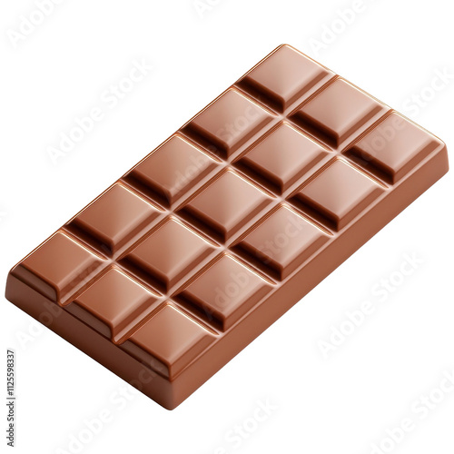 Delicious Chocolate Bar with a Glossy Finish and Evenly Proportioned Segments