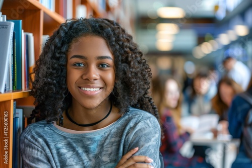 Portrait of a high school African American female student