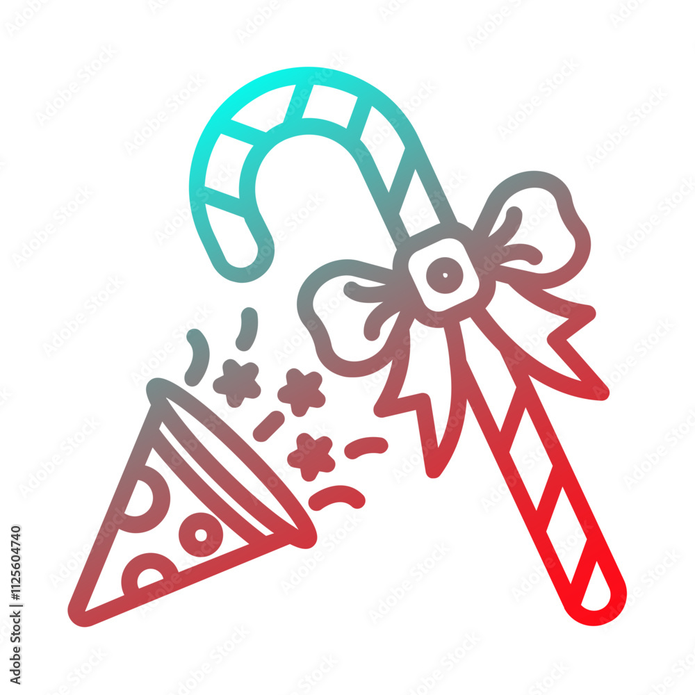 Fototapeta premium christmas candy icon