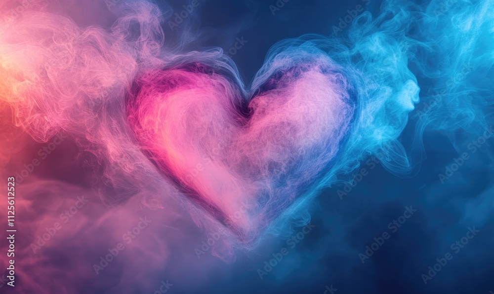 A heart is drawn in the smoke A heart is drawn in the smoke