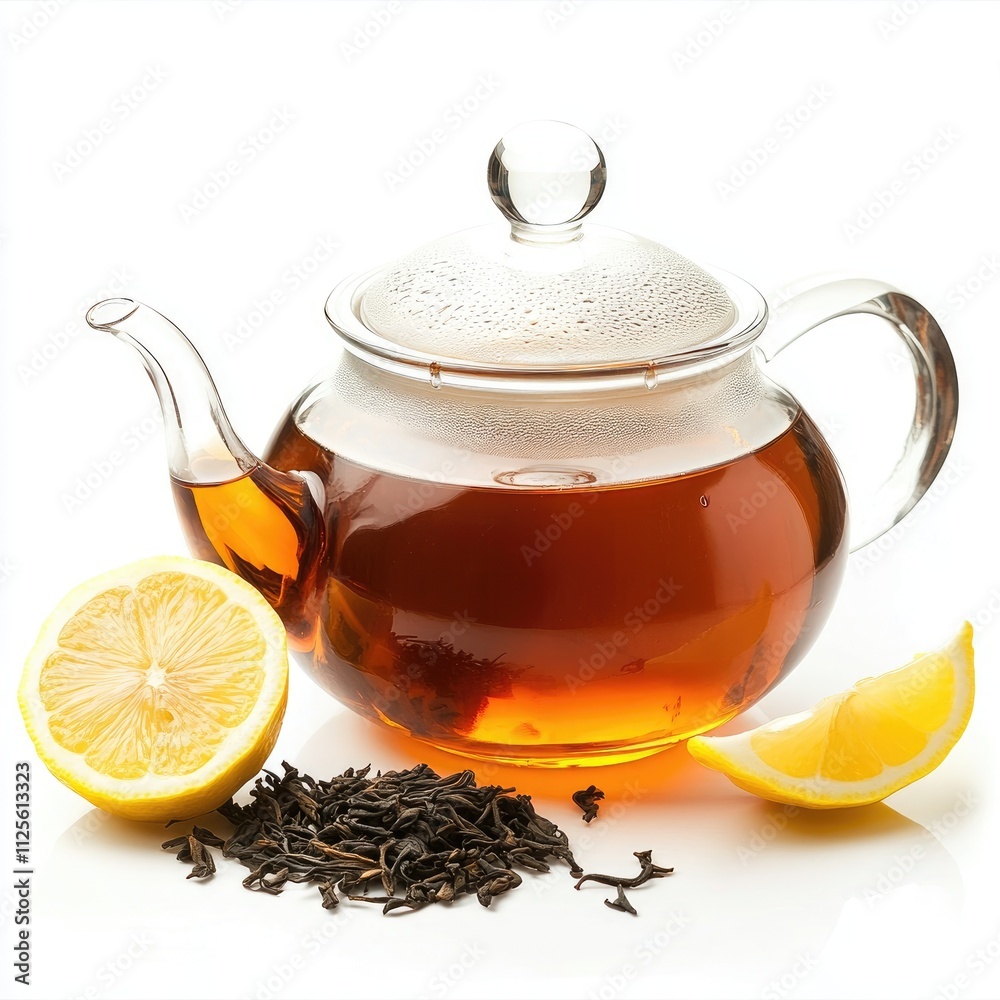 Amber Tea in a Stunning Glass Teapot: A Vision of Elegance for Culinary and Beverage Brands Amber Tea in a Stunning Glass Teapot: A Vision of Elegance for Culinary and Beverage Brands