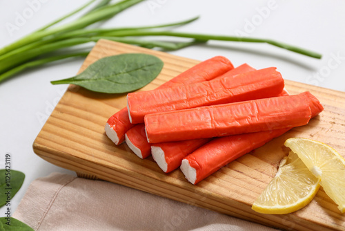 Imitation crab sticks with ...