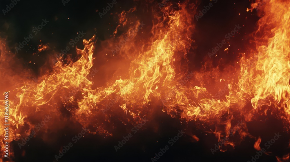 A dynamic display of flames against a dark background, showcasing intense fire movement. A dynamic display of flames against a dark background, showcasing intense fire movement.