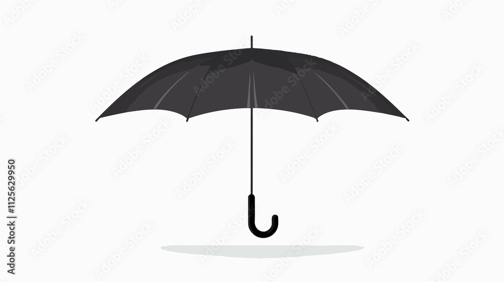 Umbrella Silhouette Vector Symbol Design for Graphic Elements Umbrella Silhouette Vector Symbol Design for Graphic Elements