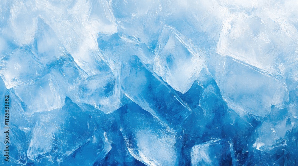 Geometric blue ice texture background Geometric blue ice texture background