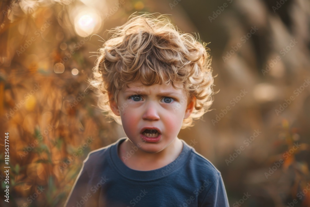 Terrible Twos: Frustrated Toddler Showing Emotions Terrible Twos: Frustrated Toddler Showing Emotions