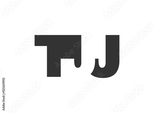 TJJ logo design. Initial letter T J J bold font style for tech startups, consulting, corporate branding. Creative company name, headlines typography identity, trendy logotype.