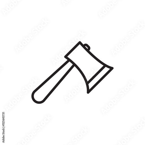 Axe icon Black and white logo