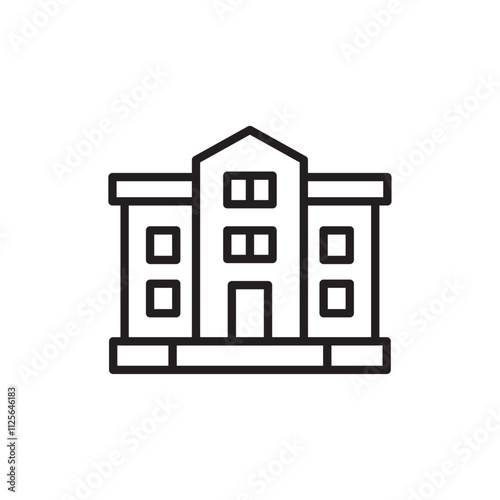 Campus icon Black and white logo